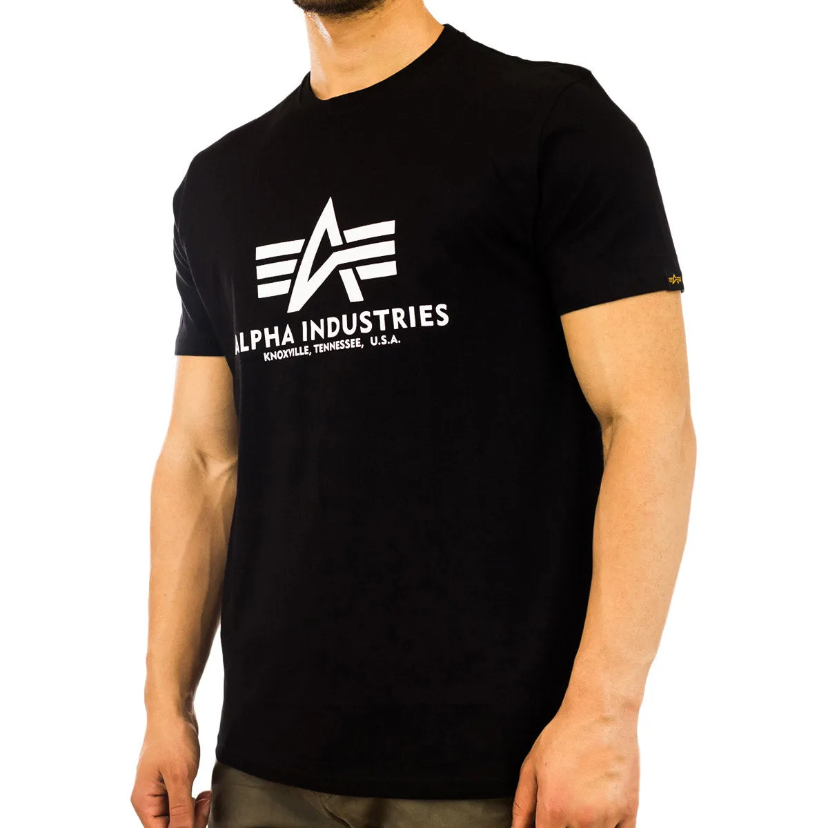 Alpha Industries Inc Basic T-Shirt 100501-03alt - schwarz-weiss