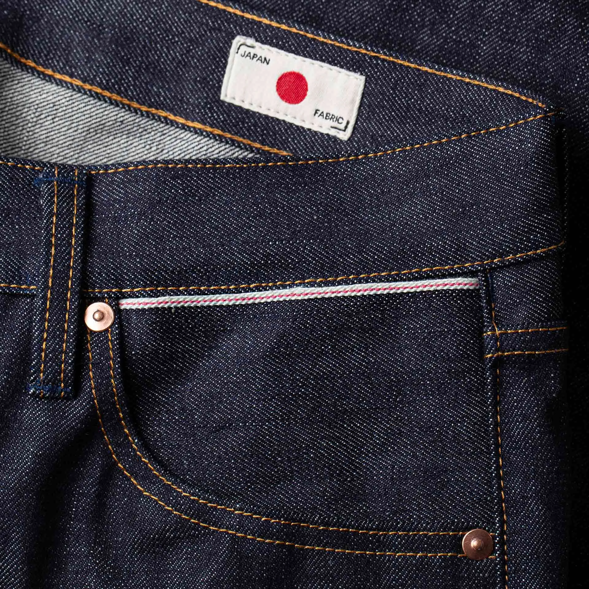 B-02 REGULAR STRAIGHT 18 oz. dark indigo selvedge [AW24]