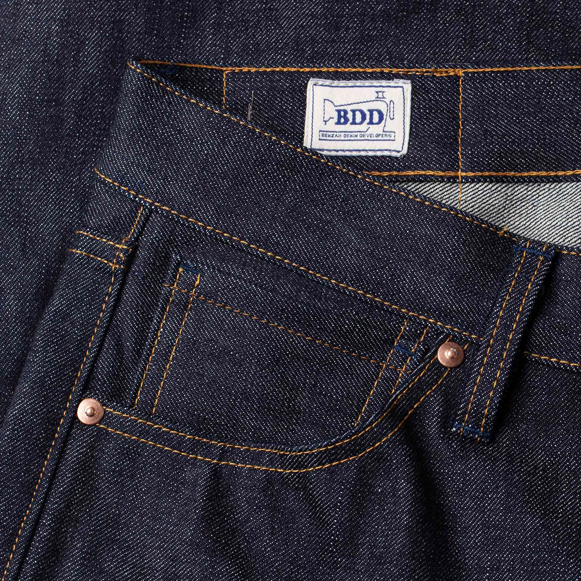 B-02 REGULAR STRAIGHT 18 oz. dark indigo selvedge [AW24]