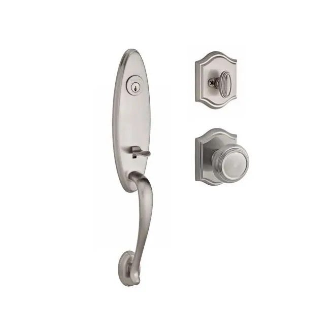 Baldwin Reserve Chesapeake Handleset Traditional Knob and Traditional Arch Rose