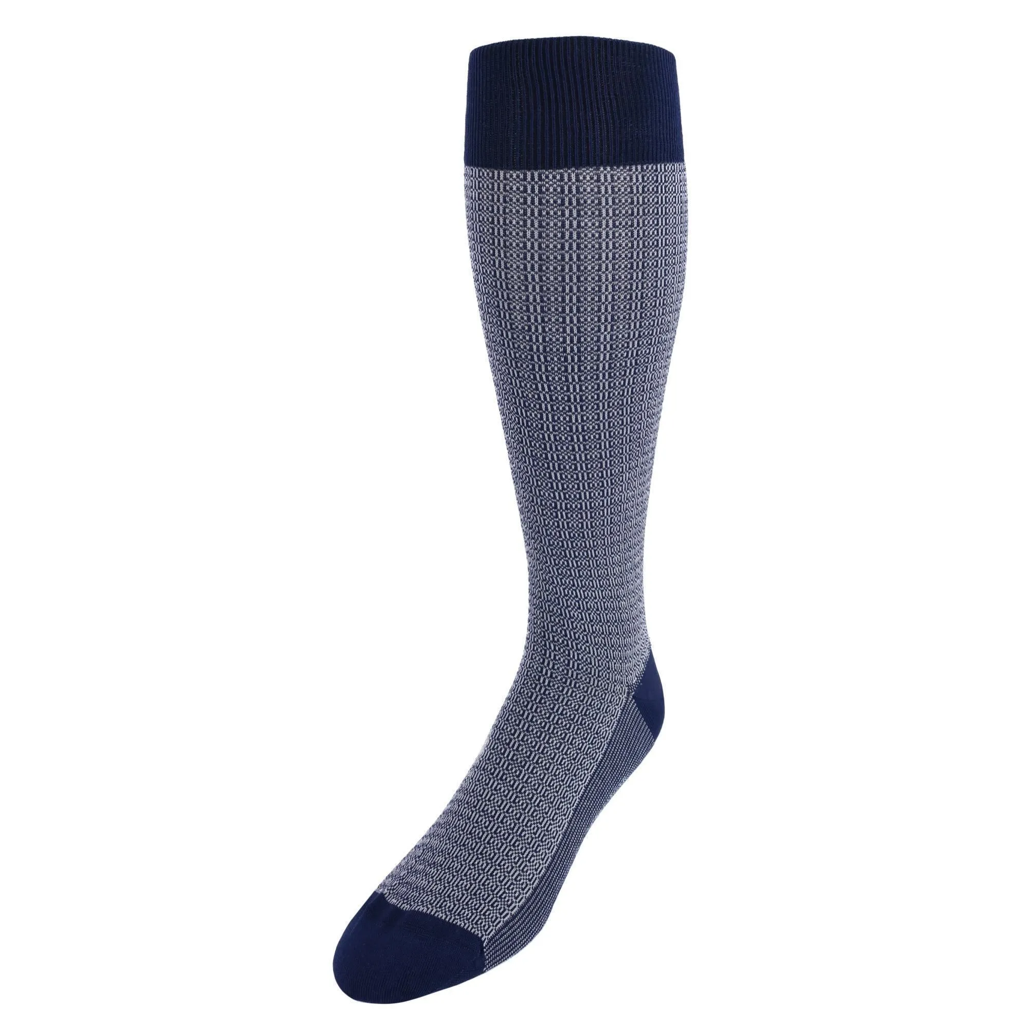 Bernard Chain Link Over The Calf Mercerized Cotton Socks