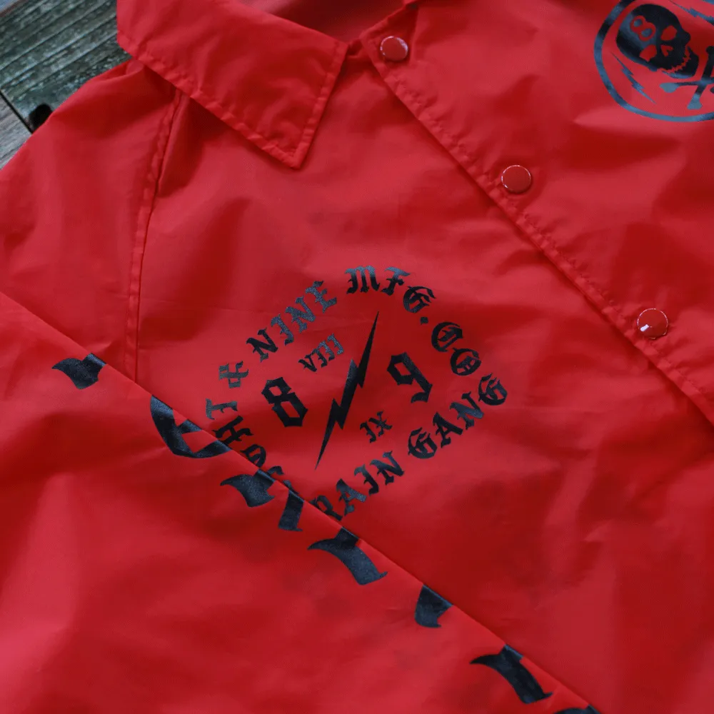 Brain Gang 4 Eva Coaches Jacket Red