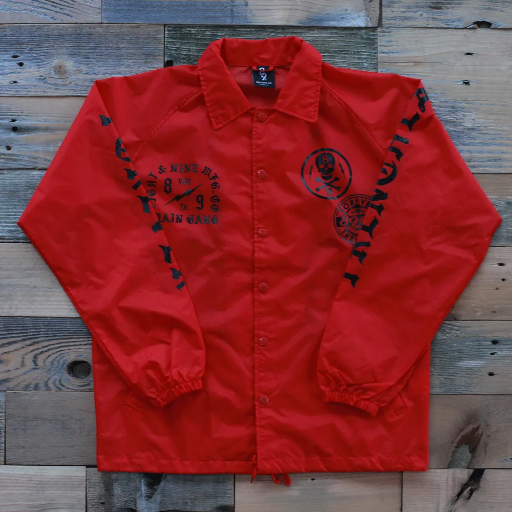 Brain Gang 4 Eva Coaches Jacket Red
