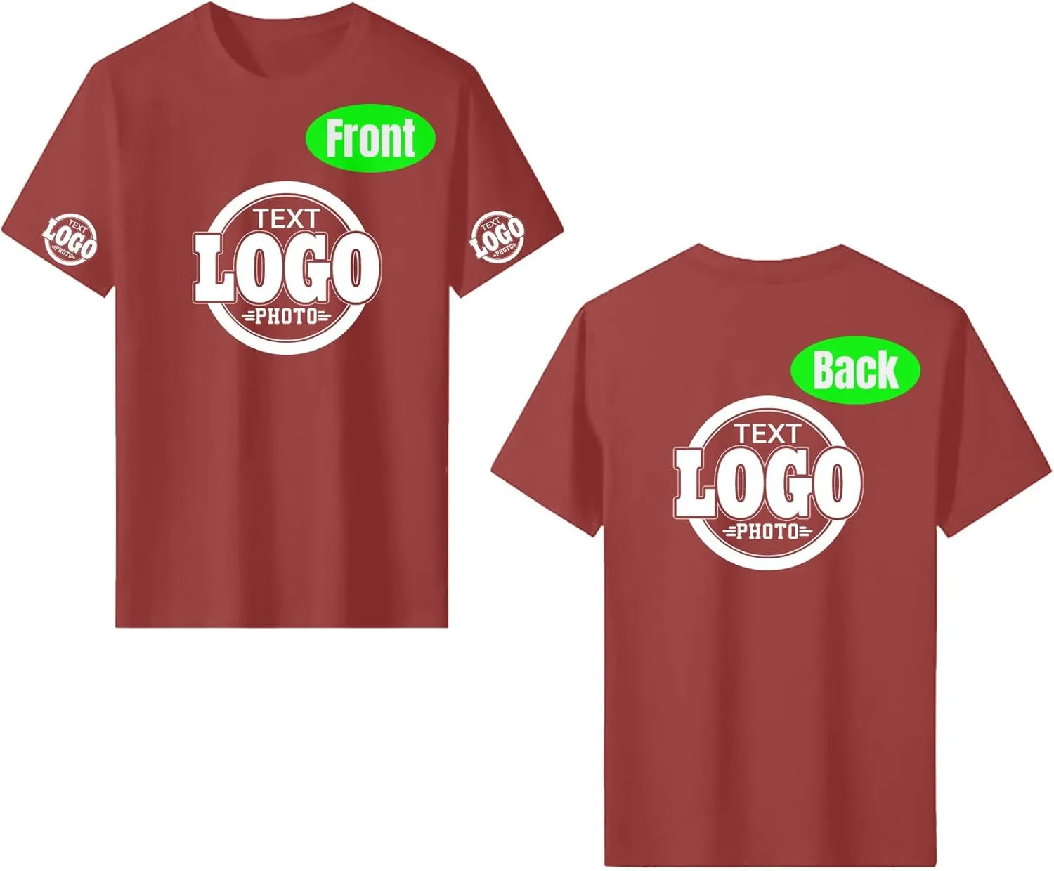 Custom T Shirts with YourText Logo Photo Personalized T Shirts Custom Shirt Design Your Own Custom Tee Shirt