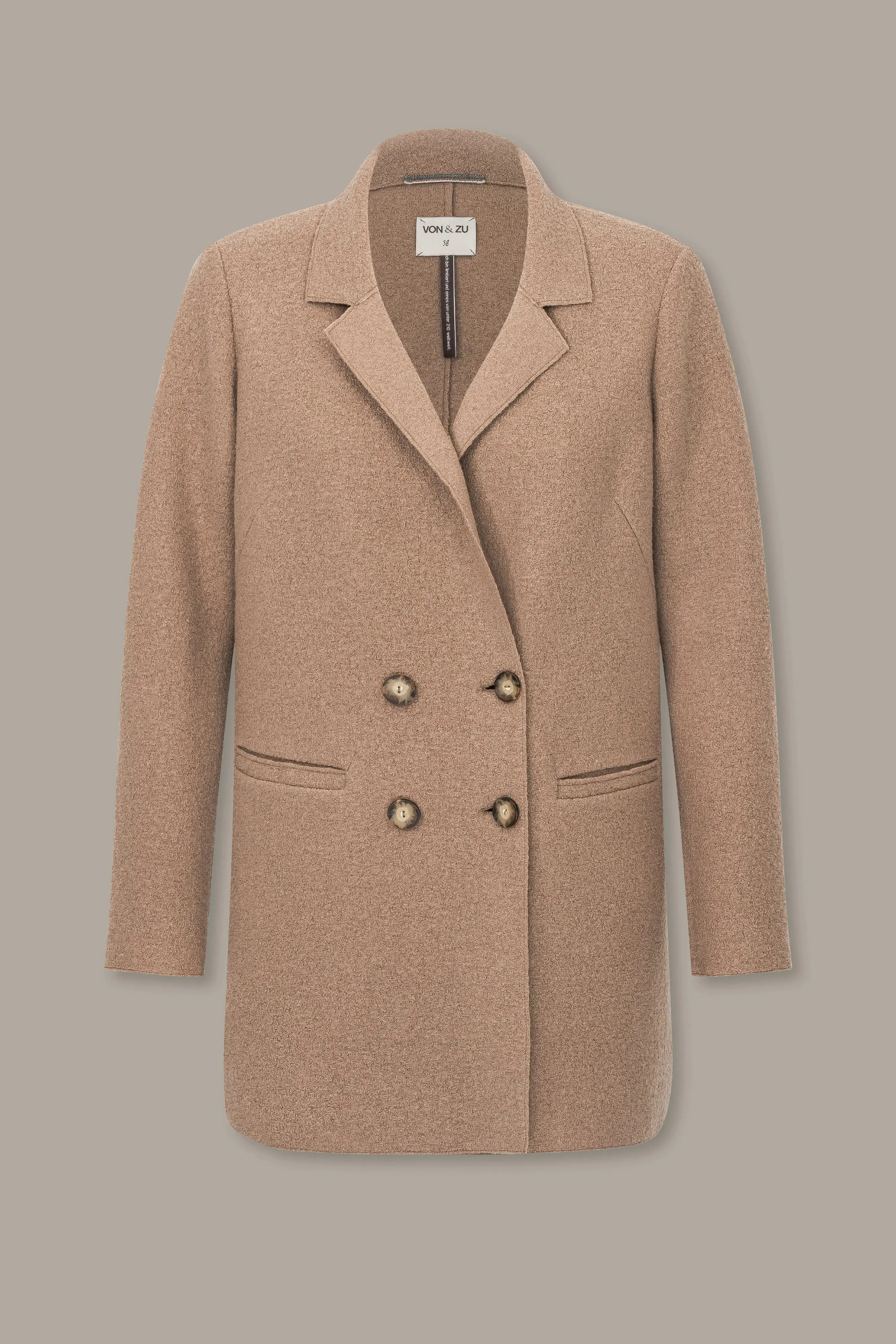 Doppelreihiger Blazer aus Walk