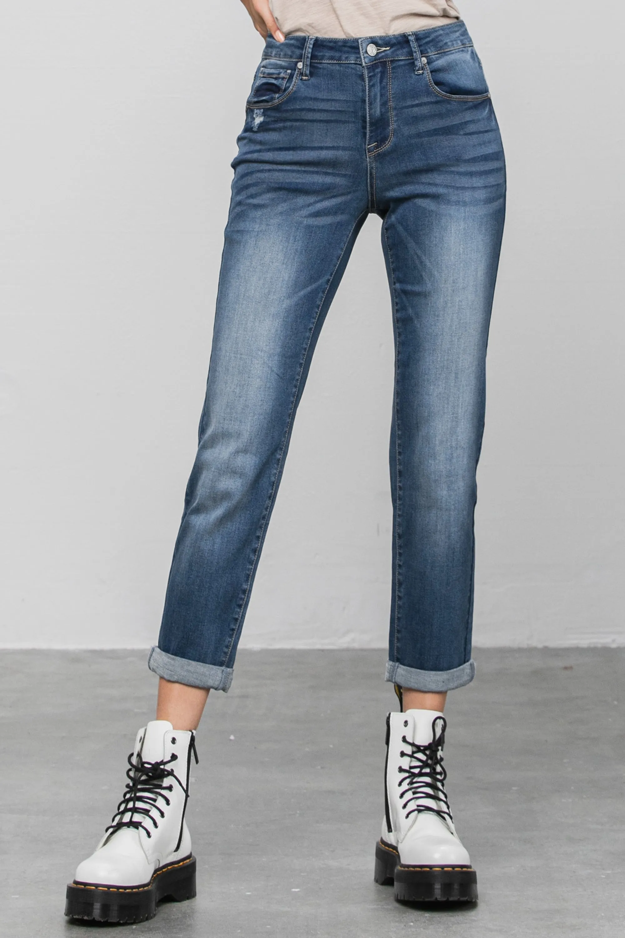 Go Anywhere Slim Boyfriend Jeans