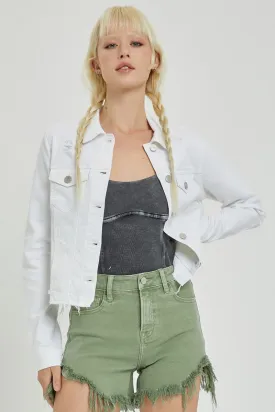 Irregular Frayed Hem Jacket