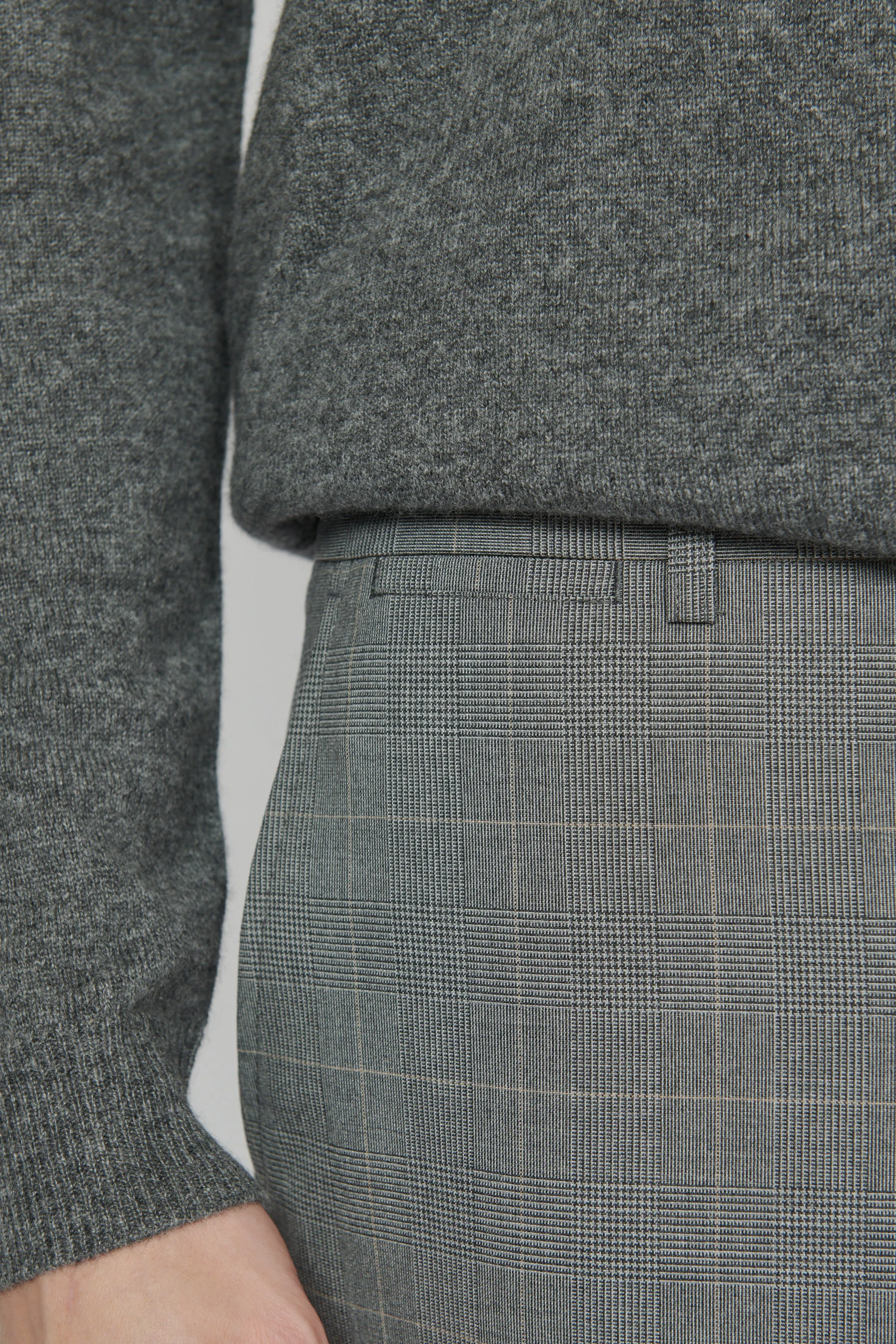 Matinique® MALiam Overcheck Trousers/Medium Grey - New HS24