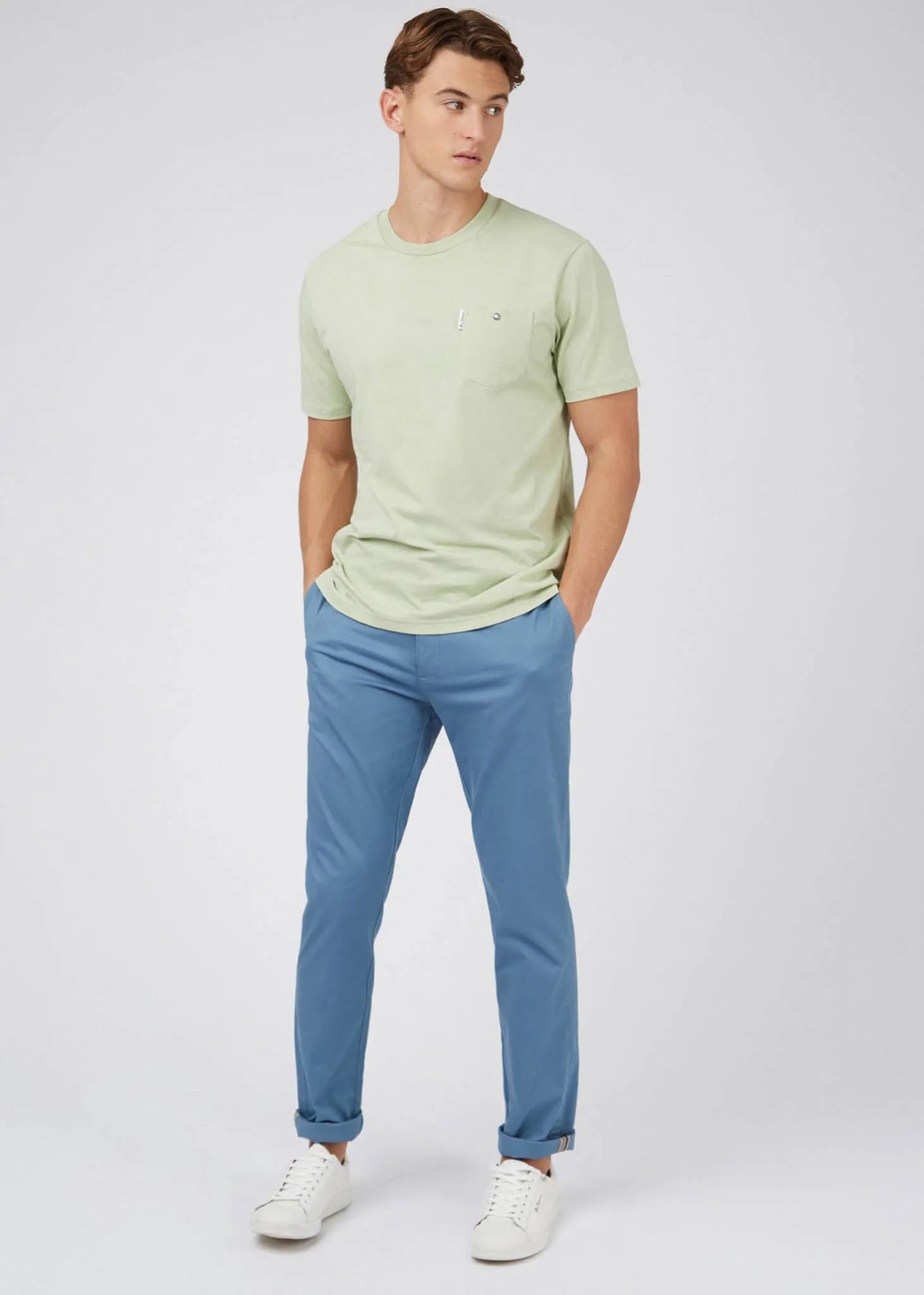 Signature pocket tee - pistachio