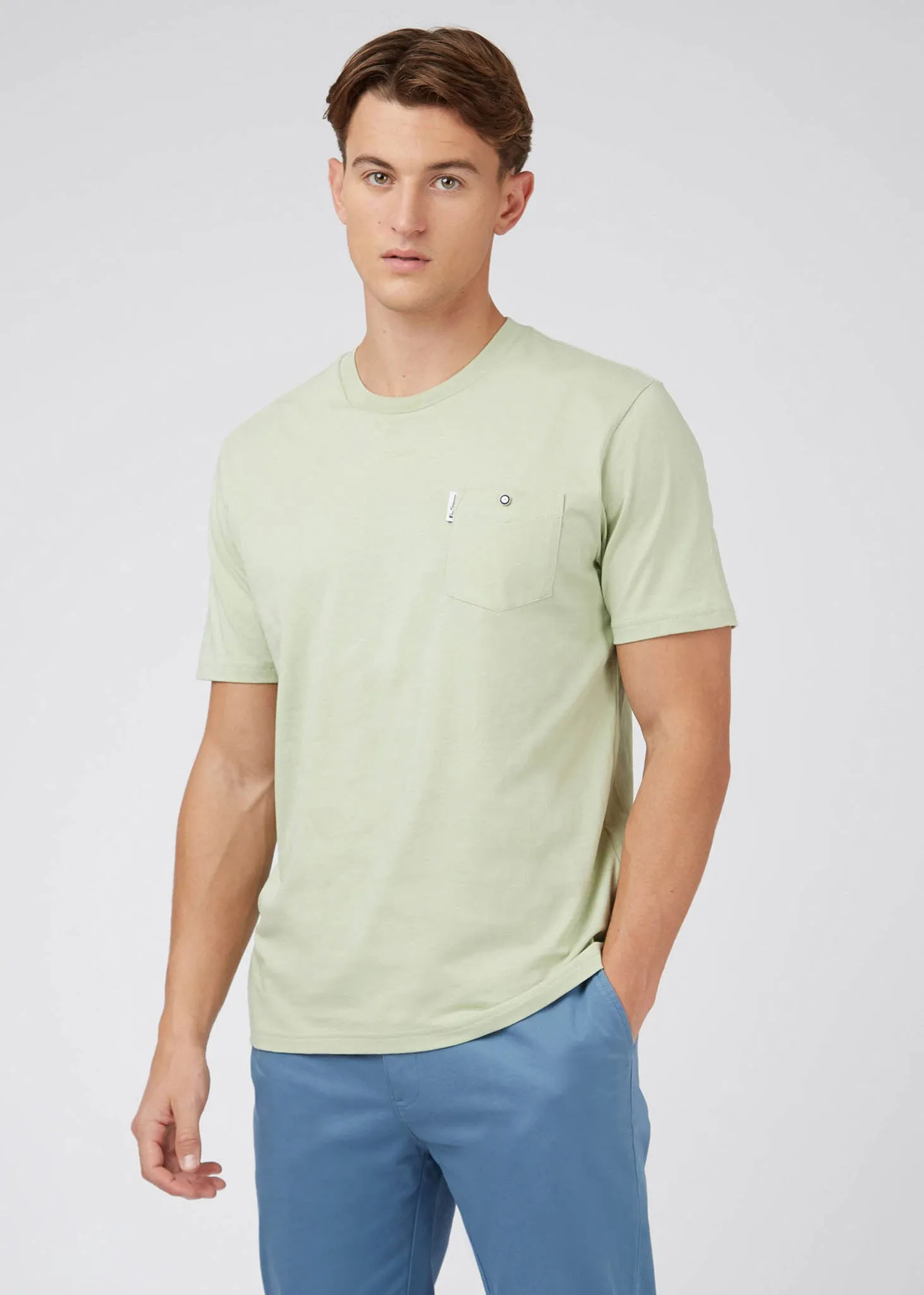 Signature pocket tee - pistachio